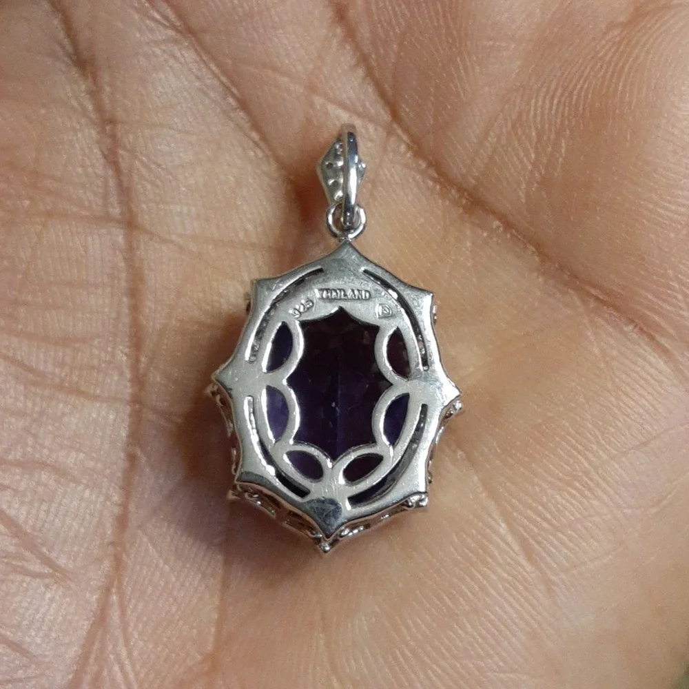 925 Genuine Color Change Fluorite and White Topaz.  FIRM. - Picture 9 of 14